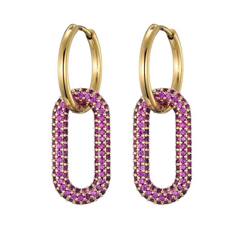 Новые золотые круглые серьги LOVBEAFAS из искусственного циркония медные овальные