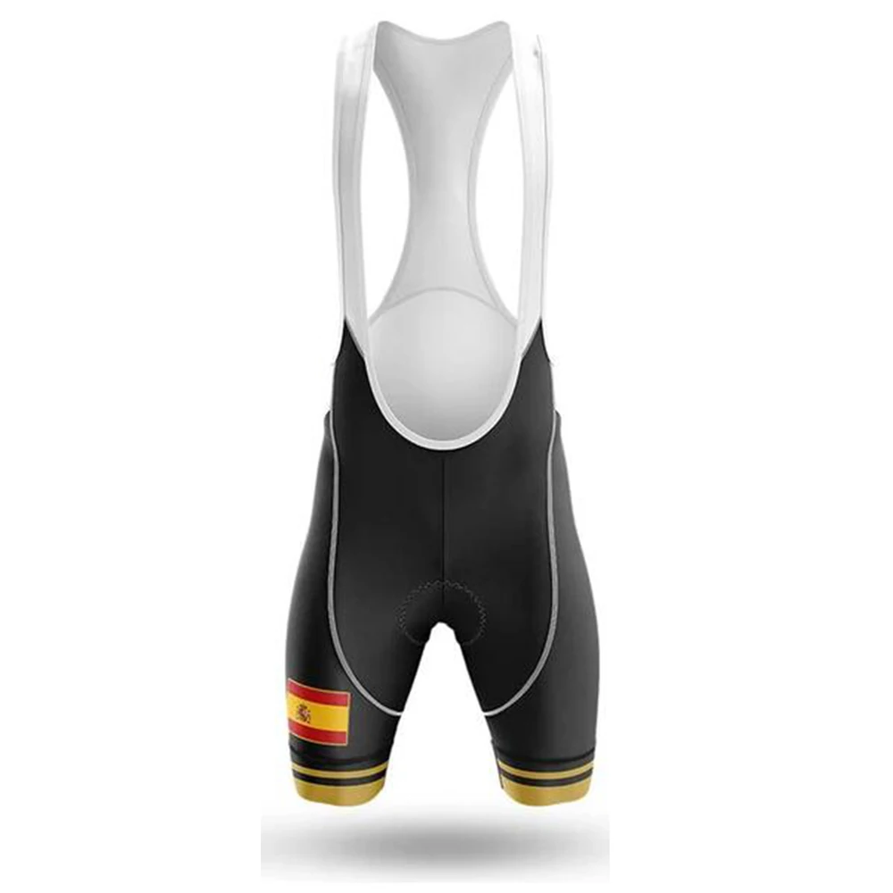Велосипедные шорты для команды Испании мужские велосипедные 20D с гелевыми