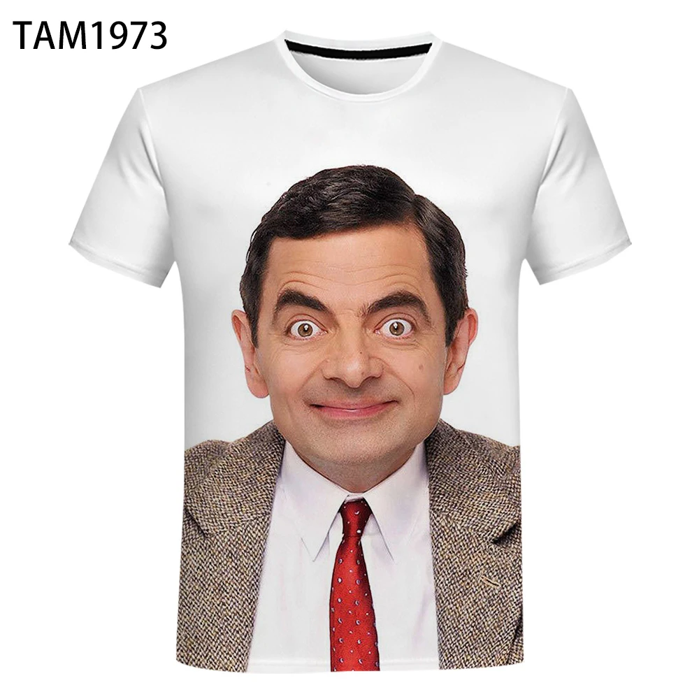 Футболка Mr. Bean 3D для мужчин и женщин модная рубашка в стиле Харадзюку с принтом
