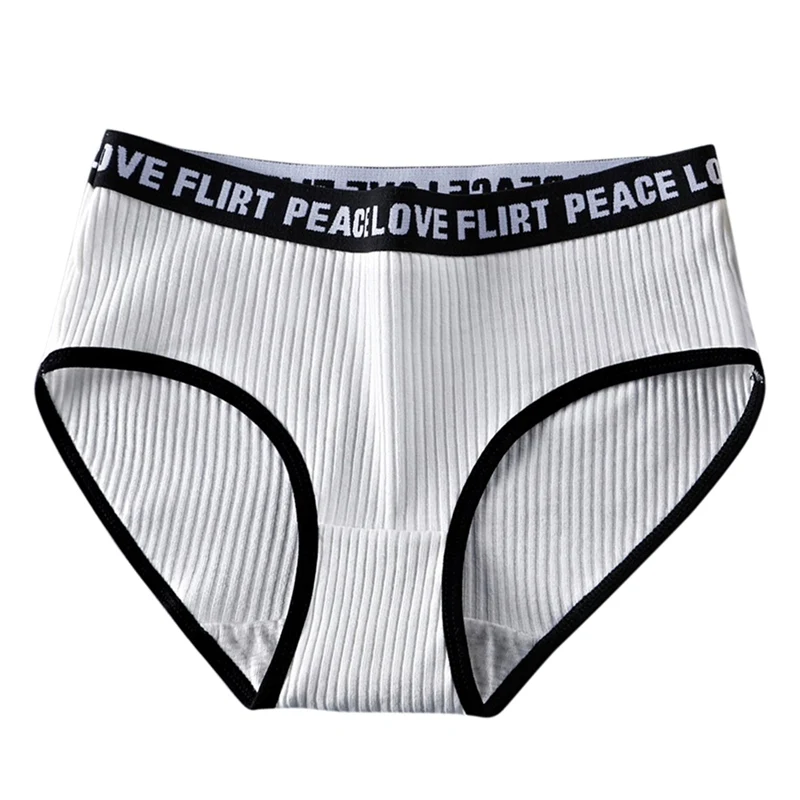 Женские трусики в японском и корейском стиле с буквенным принтом | Женская одежда