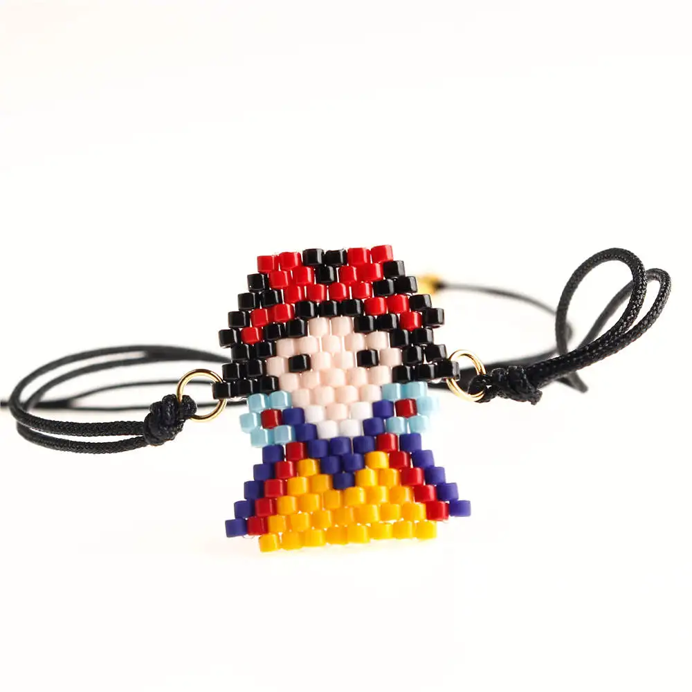 Go2boho Delica MIYUKI браслет для женщин маленькая принцесса Pulseras Mujer Ювелирные изделия Детские Мультяшные браслеты сказка ручной работы