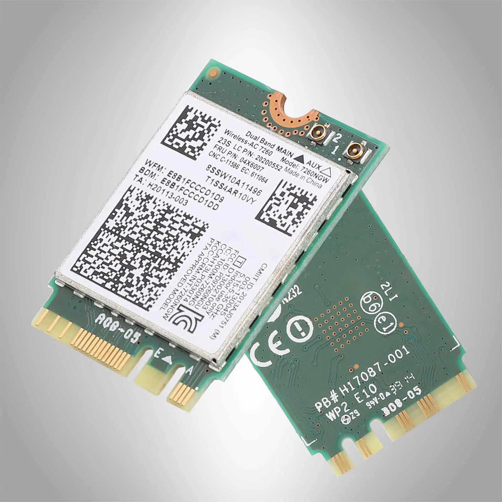 

Двухдиапазонная беспроводная сетевая карта NGFF M.2 802.11ac 867 Мбит/с для Intel 7260 AC, высокоскоростной сетевой преобразователь