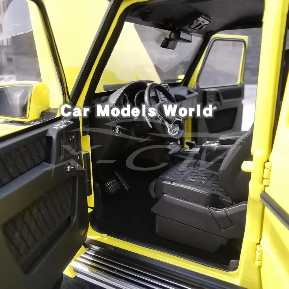 Модель автомобиля под давлением почти настоящая для G-класса 4x4 (желтый) 1:18 +