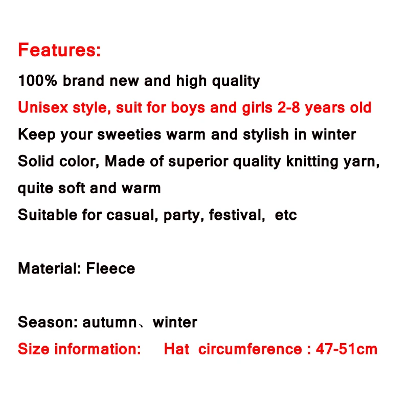 

EuerDoDo Baby Hat For Girls Children's Cap Boys Accessories Newborn Toddler Beanie Warm Thicken Autumn Winter Kids Hat With Ears