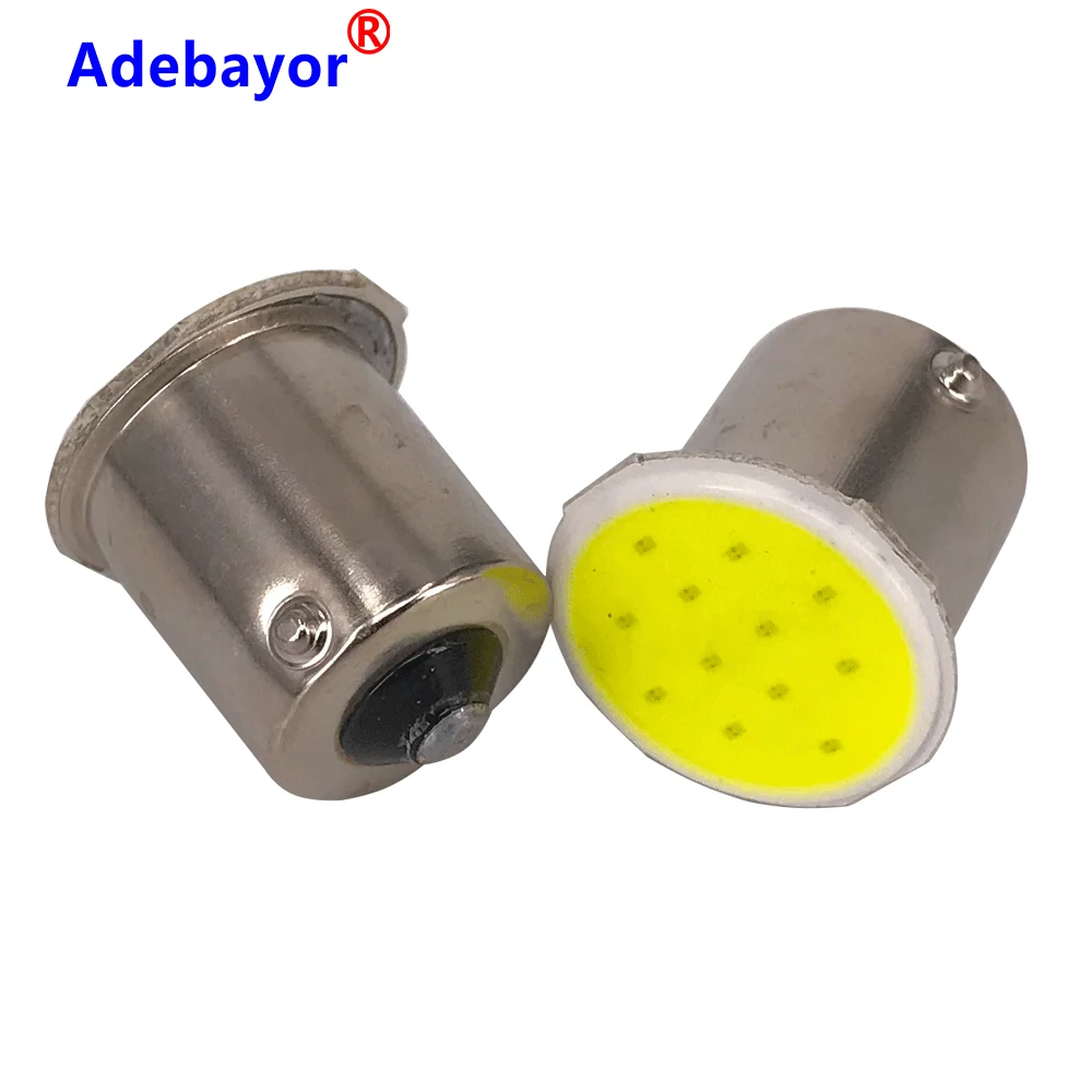 100 шт. 1156 BA15S P21W светодиодный ная лампа указателя поворота COB 12smd