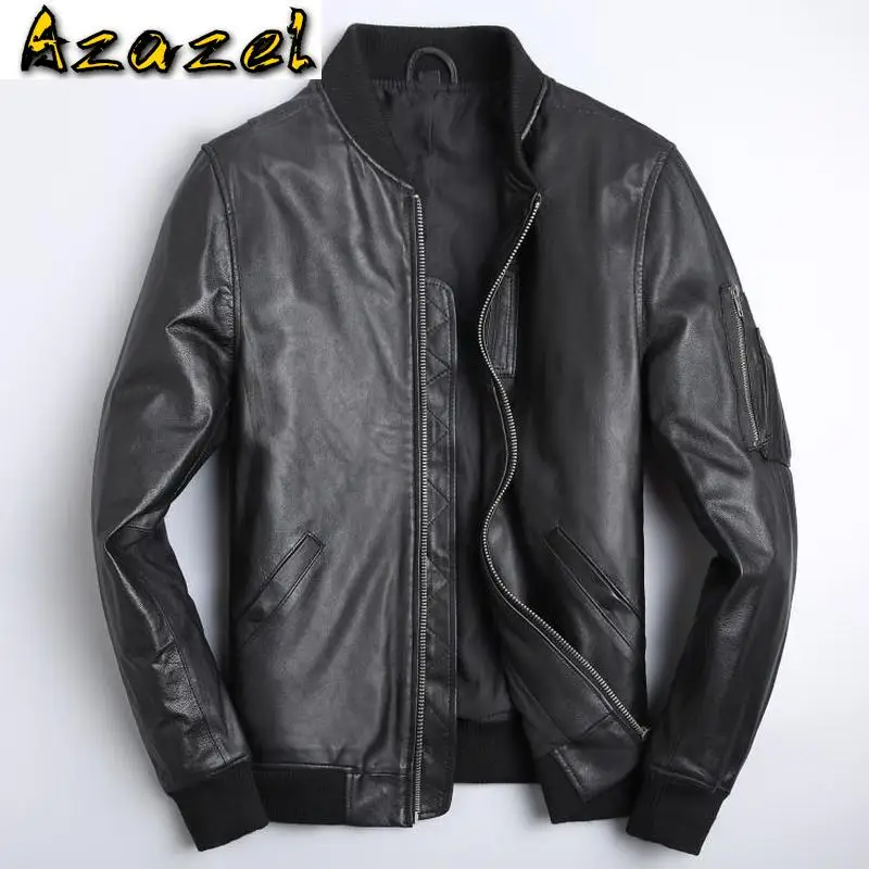 

Мужская куртка из натуральной кожи Azazel, куртка из 2020 воловьей кожи, верхняя одежда из натуральной овечьей кожи, Ropa LXR339, 100%