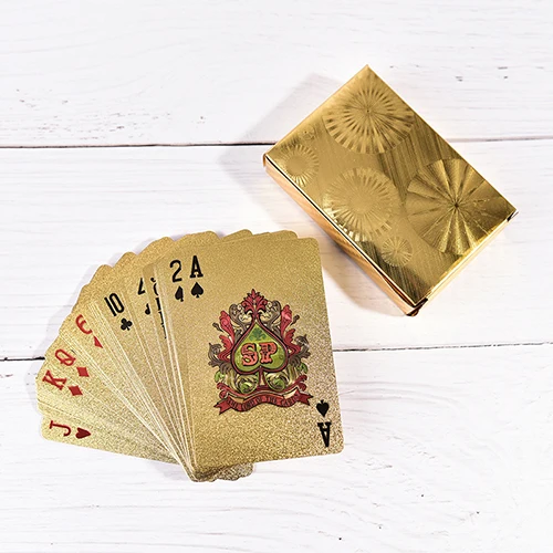 

Deck Poker Waterproof Plastic PVC Playing Cards Set Black gold Color Poker Card Sets Classic Magic Tricks Tool Poker Games 1PC