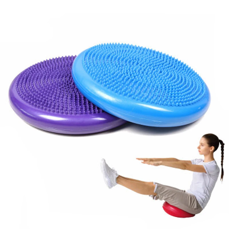 

Inflatable Yoga Balance Ball Mat Training Mat Cushion Stability Sports Point Massage Mat Ball Elastic Massage Ball Fitness