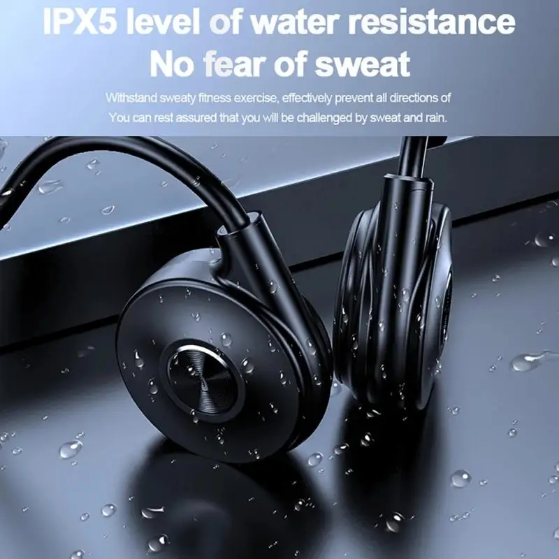 

M1 Bone Conduction Headphone Bluetooth-compatible 5.0 Wireless Earphone Dual Microphone Noise Cancellation Sports Gaming Headset