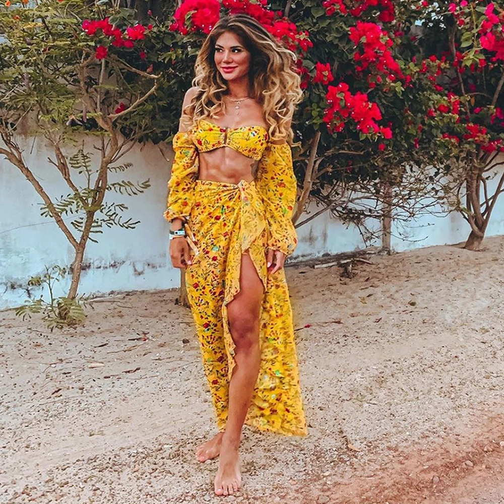 2021 new sexy bikini women beach cover up swimsuit beach dress swimwear bikini cover ups summer bathing suit beach wear free global shipping