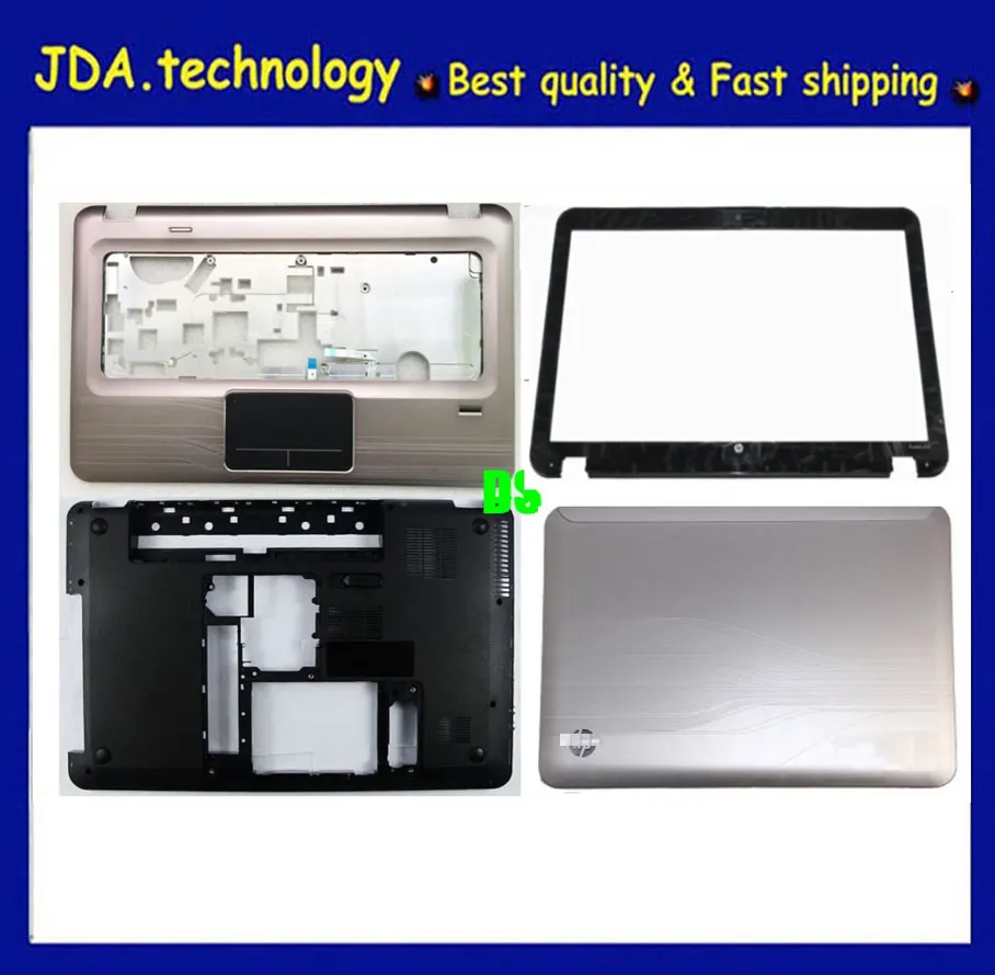 Новый корпус MEIARROW для HP Pavilion DV6 DV6-3000 DV6-3100 задняя крышка ЖК-дисплея / передняя рамка (б/у) / верхняя сенсорная панель / нижняя крышка.