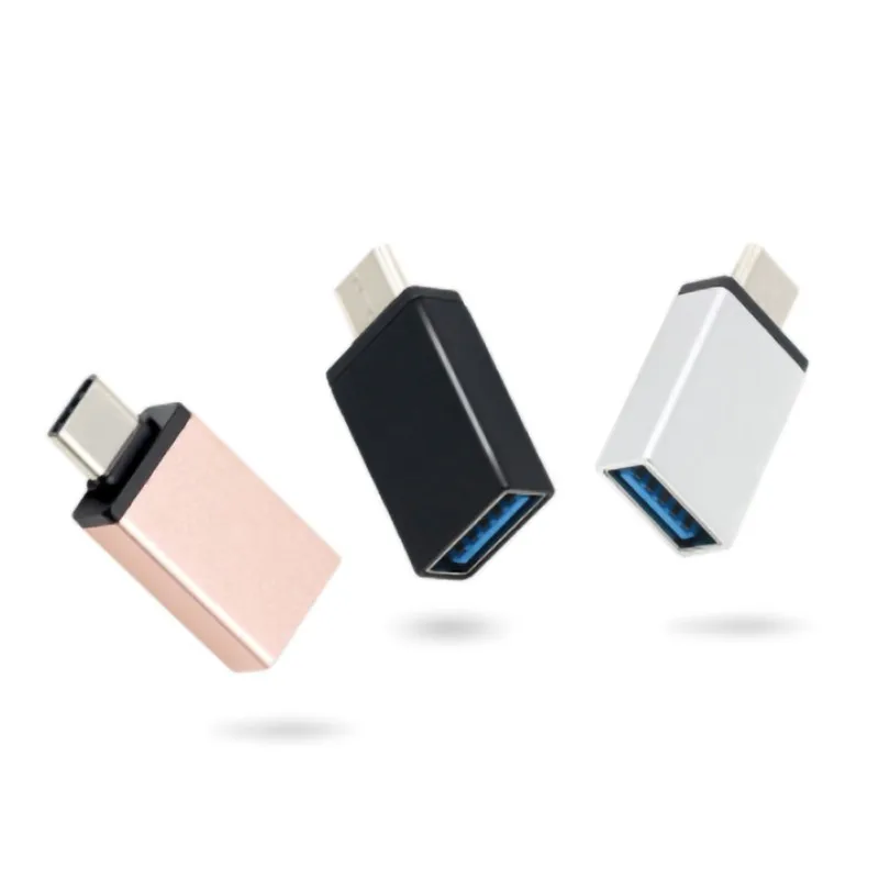 Адаптер с USB Type C на 3 0 три цвета маленький компактный OTG высокоскоростной