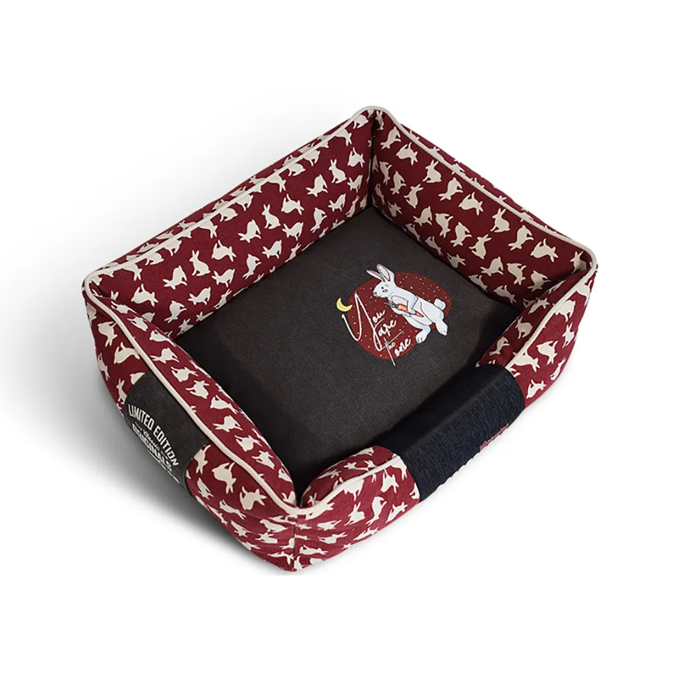 Собачья будка для маленьких и средних питомцев удобная кровать сна мягкая