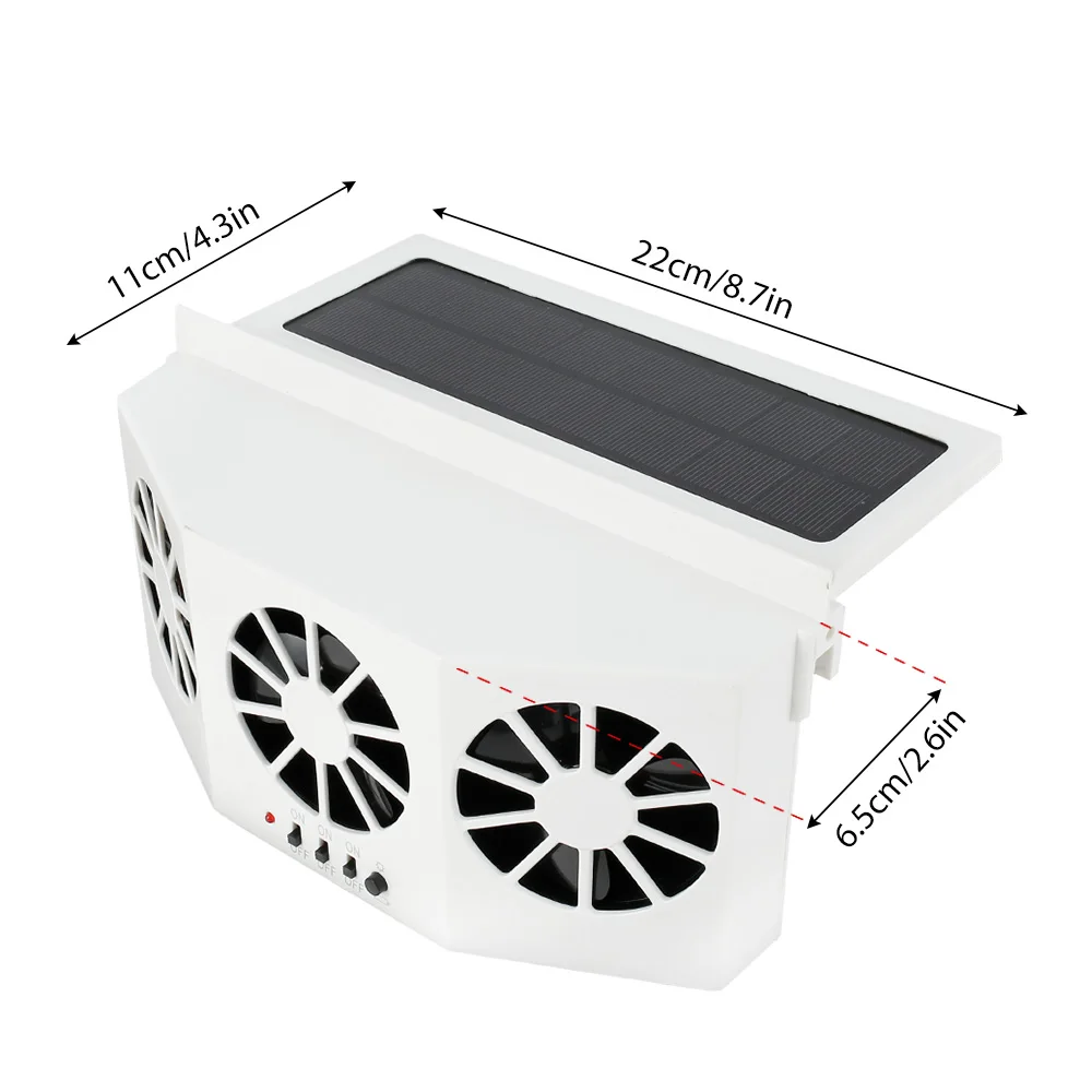 

Solar Powered Car Vehicle Cooling Fan Air Vent Fan Solar Cooling Fan Driving Defroster Demister For Vehicle Temperature Control