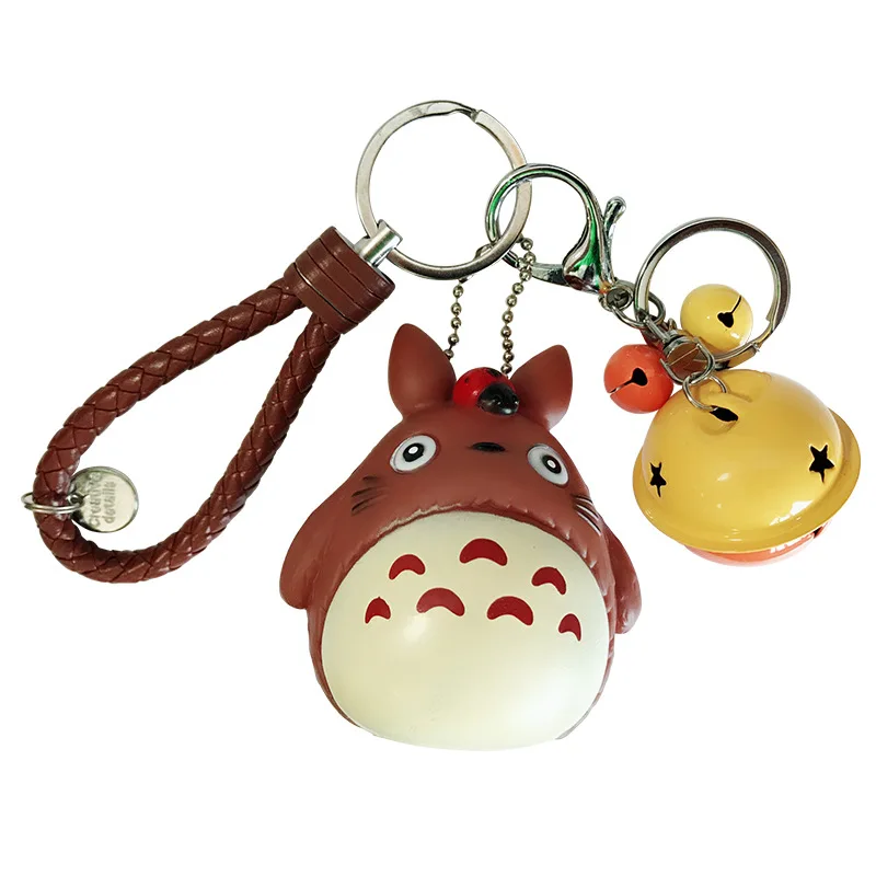 Модные брелки милый котенок кошка для ключей аниме брелок Тоторо креативный Шарм