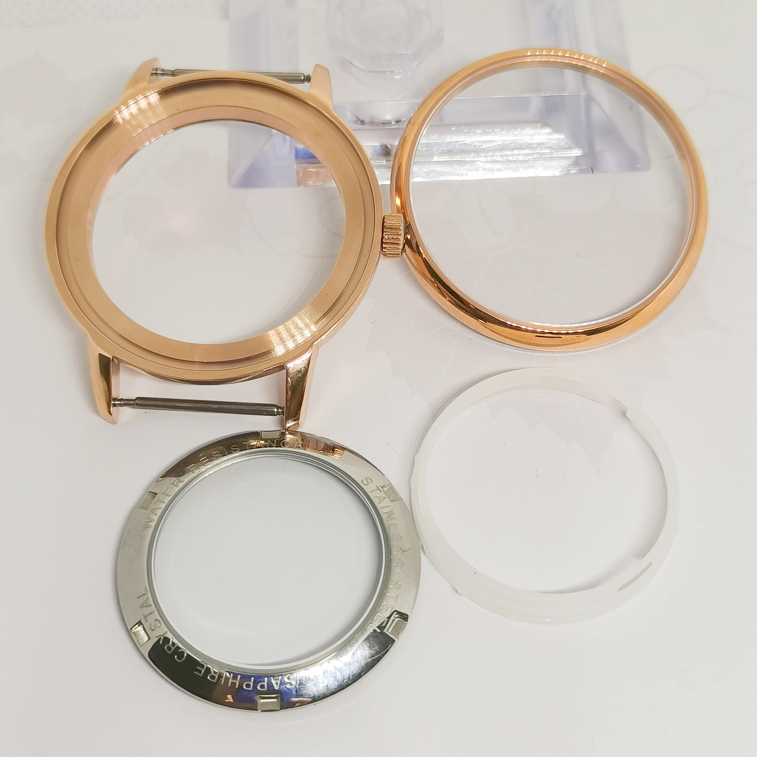 

New Watch Parts 40MM Cases 316 Stainless Steel Fit Miyota8215 ST16 Eta2836 Mingzhu2813 Automatic Movement