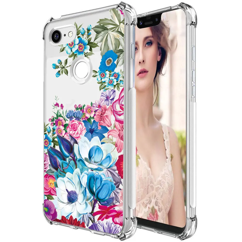 Dream Garden Противоударный Прозрачный цветочный женский чехол s для Google Pixel 3A 3AXL 3 XL 3Xl тонкий Мягкий ТПУ силиконовый чехол для телефона - Цвет: Dream Garden