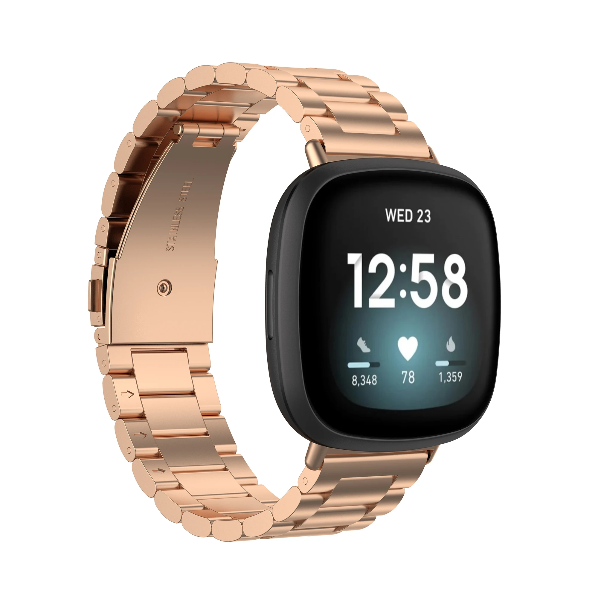 

Metal Band For Fitbit Versa 3/Sense Wrist Bracelet For Fitbit Sense Strap Replacement Stainless Steel Loop Watchband Accessories