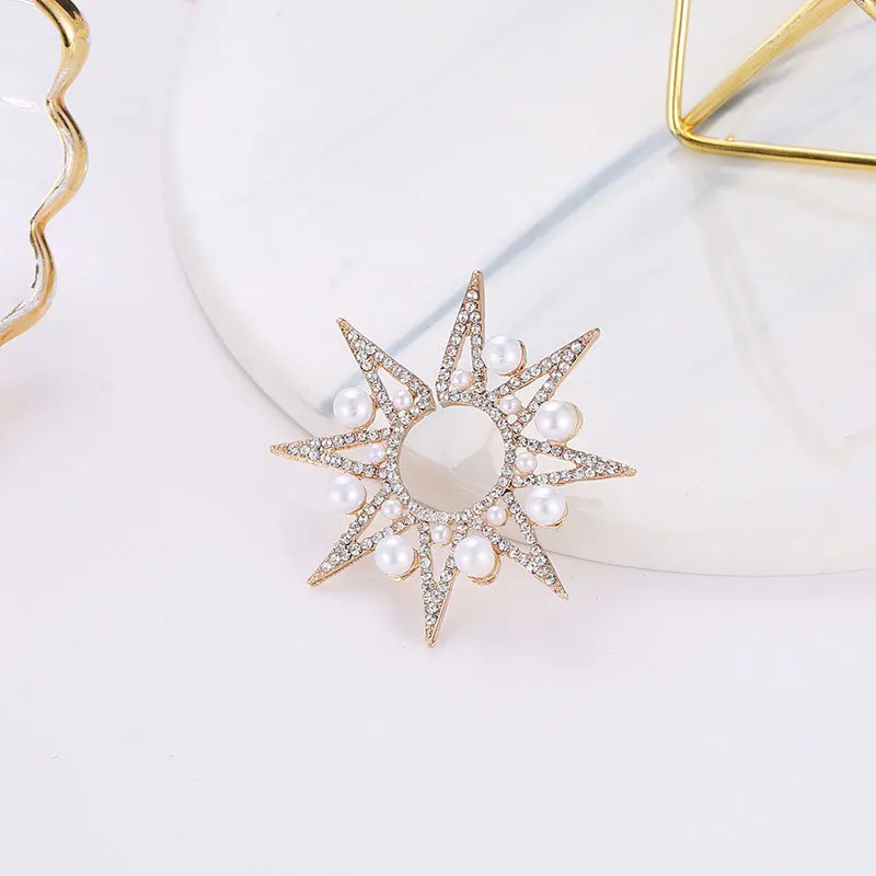 1pc Trendy Pearl Star Piercing Stud Earrings Bijoux Jewelry Accessories For Woman | Украшения и аксессуары