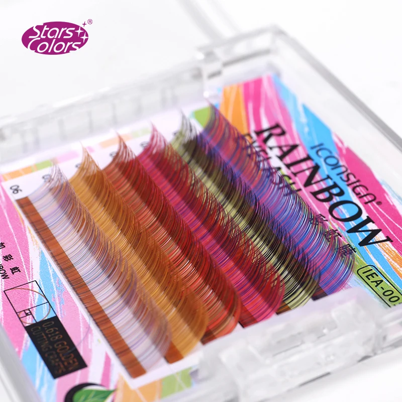 5 коробок/партия мягкие разноцветные ресницы для макияжа|Накладные ресницы| |
