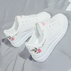 Женская спортивная обувь с кружевом, белая спортивная обувь для женщин, 2021