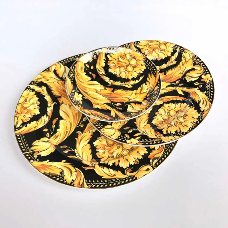 

Tea Cup Saucer Plate Kitchen Restaurant Table Utensils Europe Bone China Flower Unique Housewarming Birthday Wedding Gift Yellow