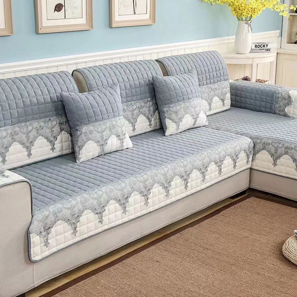 Набор чехлов для дивана в гостиную благородное Хлопковое одеяло модное мягкое и