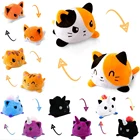 Двухсторонняя плюшевая кукла-Кот Гато для детей, плюшевые животные, единорог, двухсторонняя кукла-раскладушка, милая искусственная кукла, 22 вида