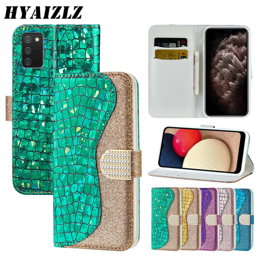 

Luruxy Leather Case for Samsung Galaxy A03S A72 A52 A32 A22 A12 A42 5G A51 A71 A11 A21S A50 A70 A40 A20 A30 Ladies Wallet Cover