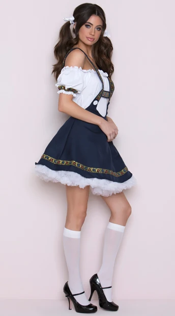 Женские баварский Немецкий Октоберфест платье игривая разносчица пива