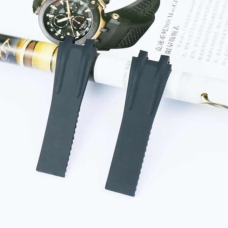Аксессуары для часов мужской силиконовый ремешок для Афин Ulysse Nardin ремешок 26 мм Морской менеджер серия выпуклый Рот MS резиновый ремешок