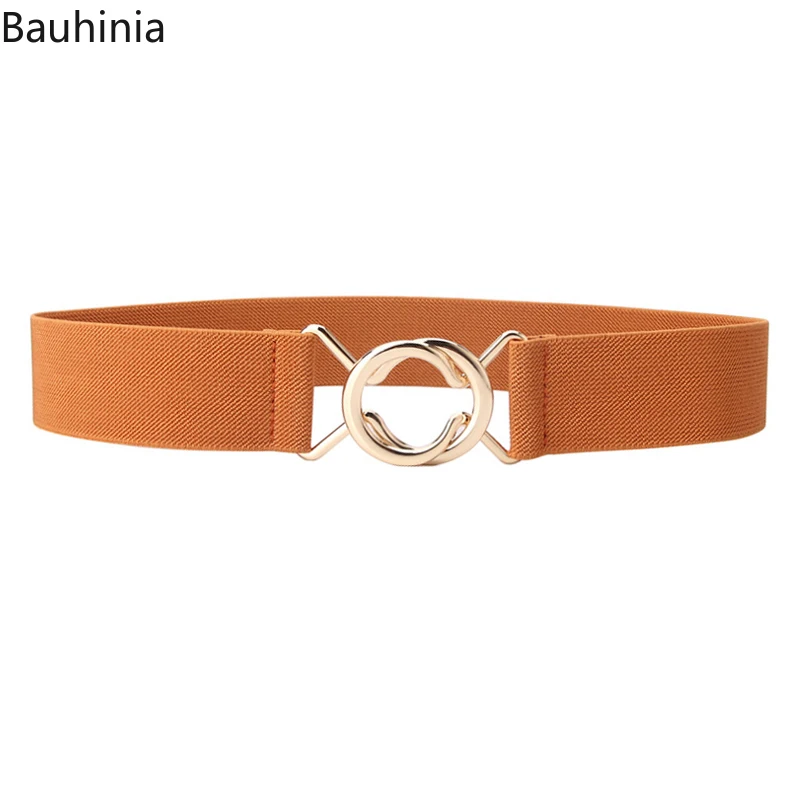 

Bauhinia Women's 71*3.8cm Black Designer Simple Elastic Belt Korean Fashion All-match Dress Belt 8 Colors Available