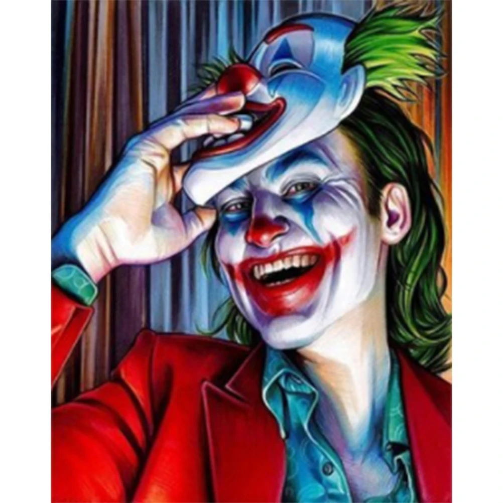 

Алмазная 5D картина клоуна в маске «сделай сам», полная вышивка, вышивка крестиком, мозаика, набор для рукоделия, домашний декор, подарок на Х...