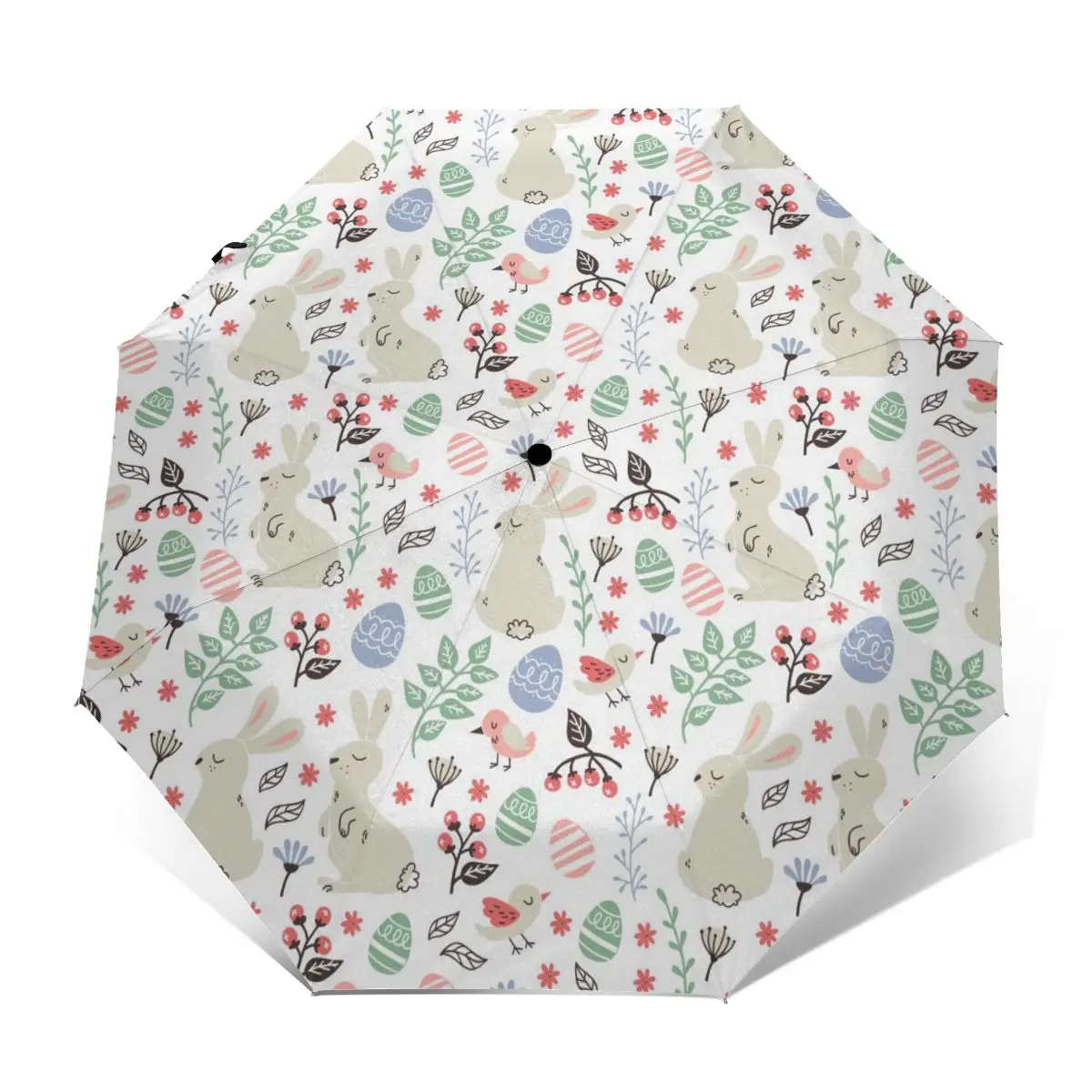 Автоматический зонт от дождя Женский трехскладной ветрозащитный