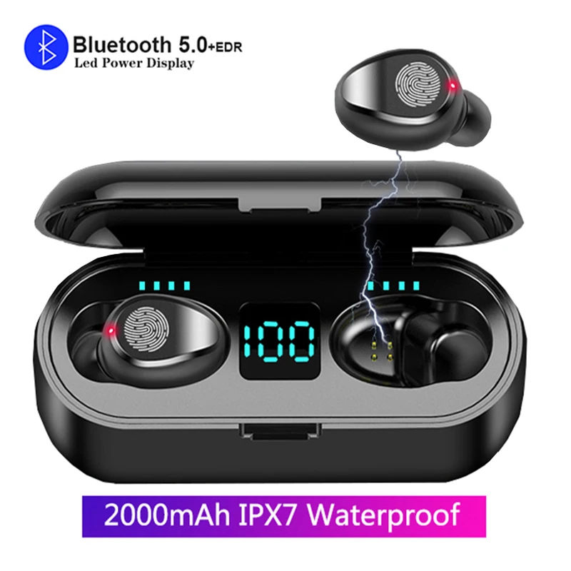 Tws Bluetooth наушники беспроводные с шумоподавлением гарнитура водонепроницаемые