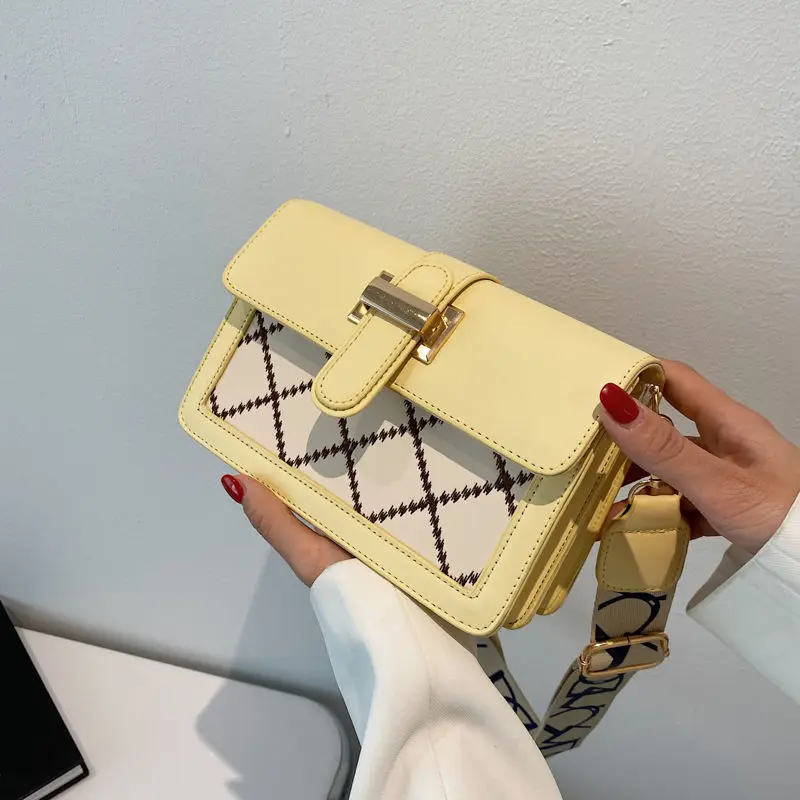

Crossbody Bag for Women Designer Shoulder Bag Women Bag Handbag Backpack All-match Letter Lattice Fashion 2021 New PU Leather
