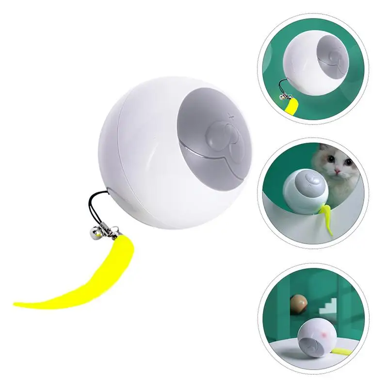 

1pc Durable Practical Electric Multipurpose Luminous Self Rotating Ball Cat Ball Toy