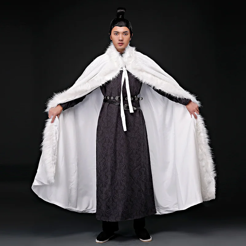 cosplay hanfu men chinese dress Qin Han ancient times Traditional Martial arts cloak emperor Minister Scholar prodigal | Тематическая