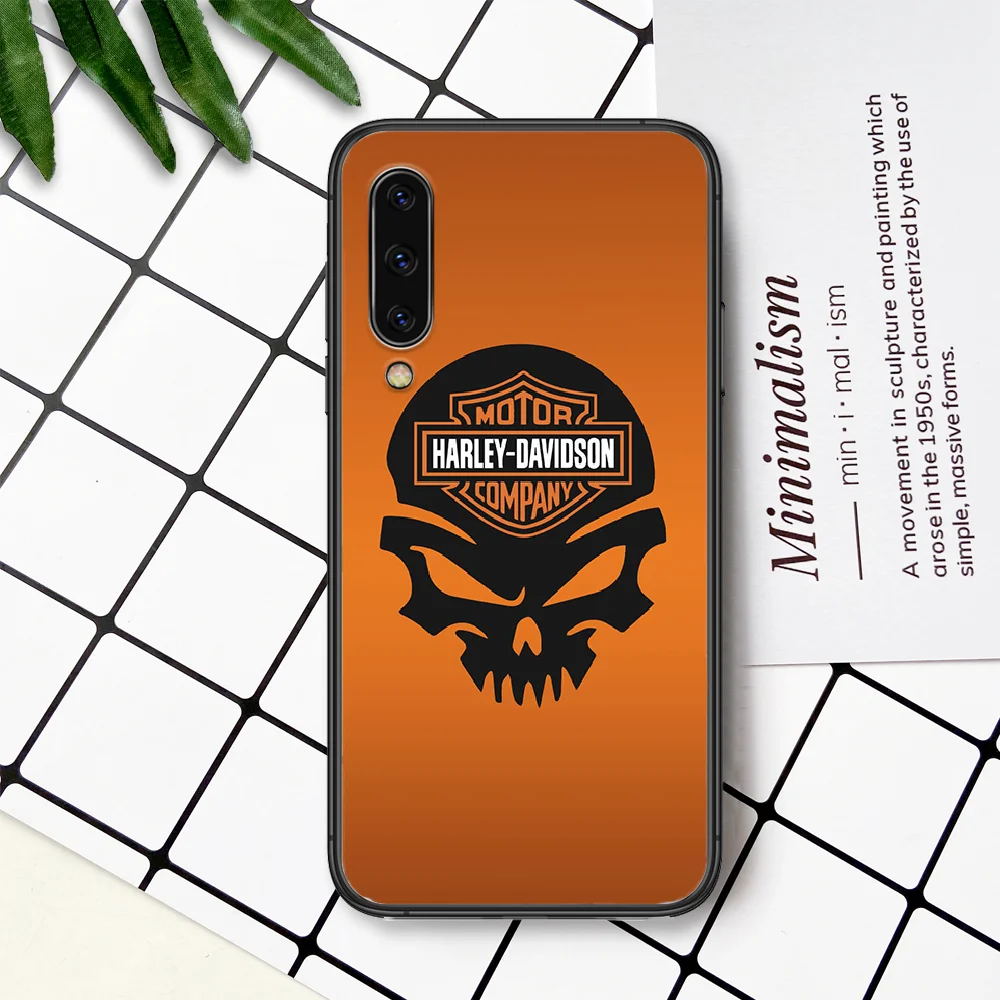 

Luxury Motocycle Harley-Davidson Phone Case For Samsung Galaxy A 3 5 7 8 10 20 20E 21S 30 30S 40 50 51 70 71 black Shell Tpu