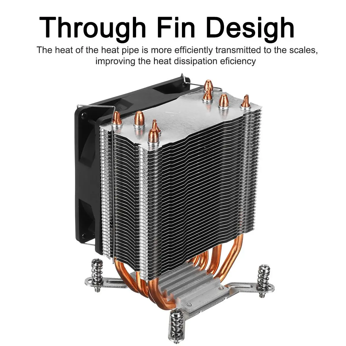 Кулер для процессора Intel LGA 2011 X79 X99 4 медных тепловых трубки радиатор