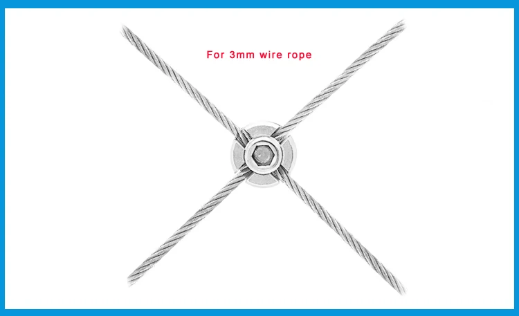 4 шт. 90 градусов углы 3 мм Морской сорт из нержавеющей стали 316 Проволочный Трос