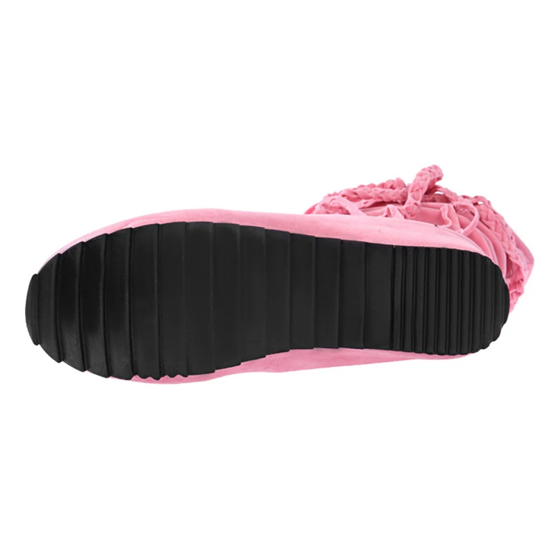 Женские ботинки большие размеры однотонные в стиле ретро Bota Feminina Cano Longo коллекция