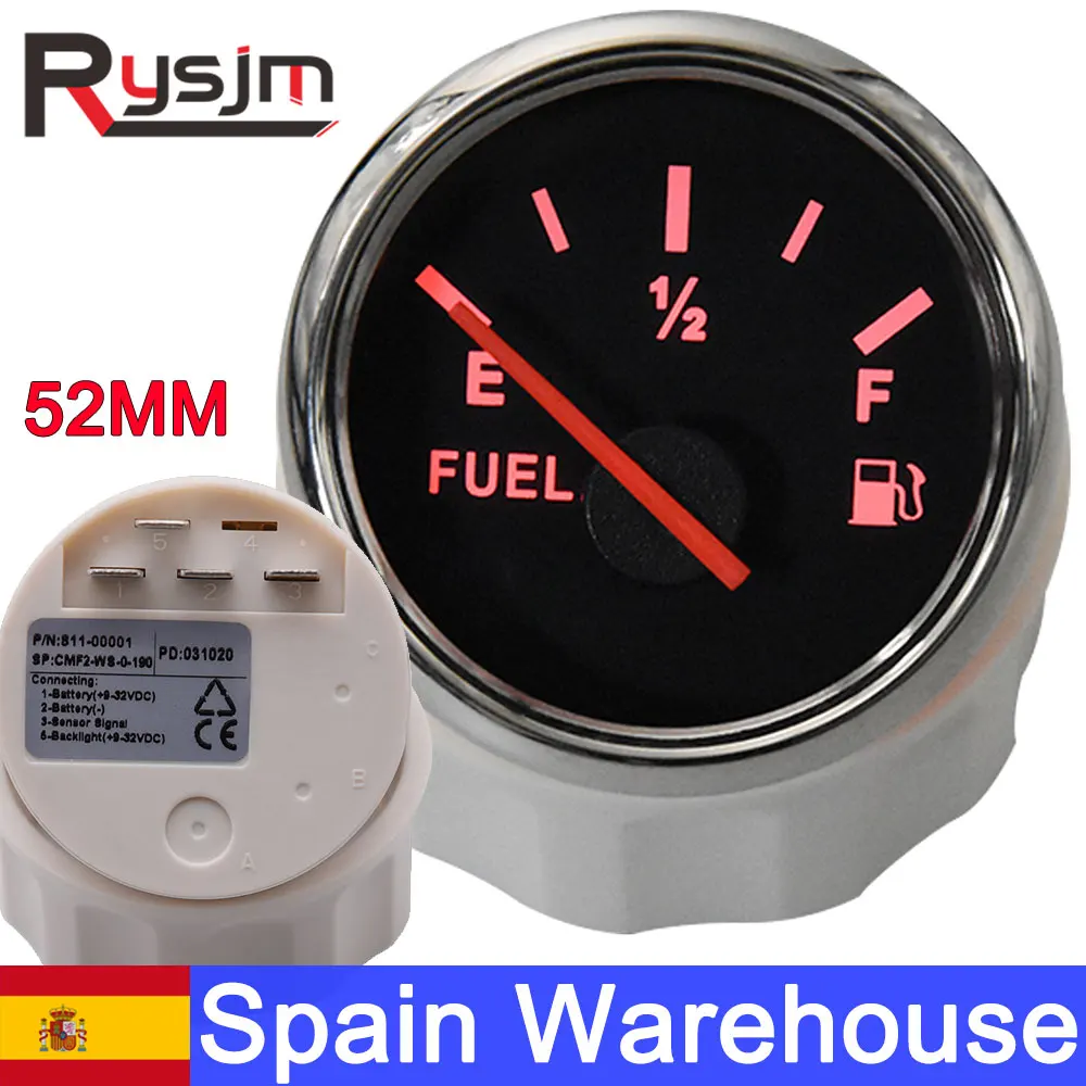 Водонепроницаемый Автомобильный лодочный датчик топлива с красной подсветкой