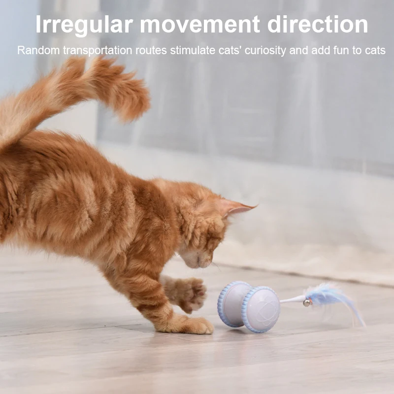 

Умная Электронная игрушка-кошка с пером и USB-зарядкой