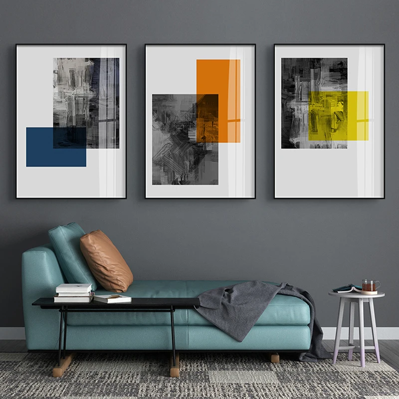 RELIABLI художественные абстрактные картины холст живопись современные квадратные