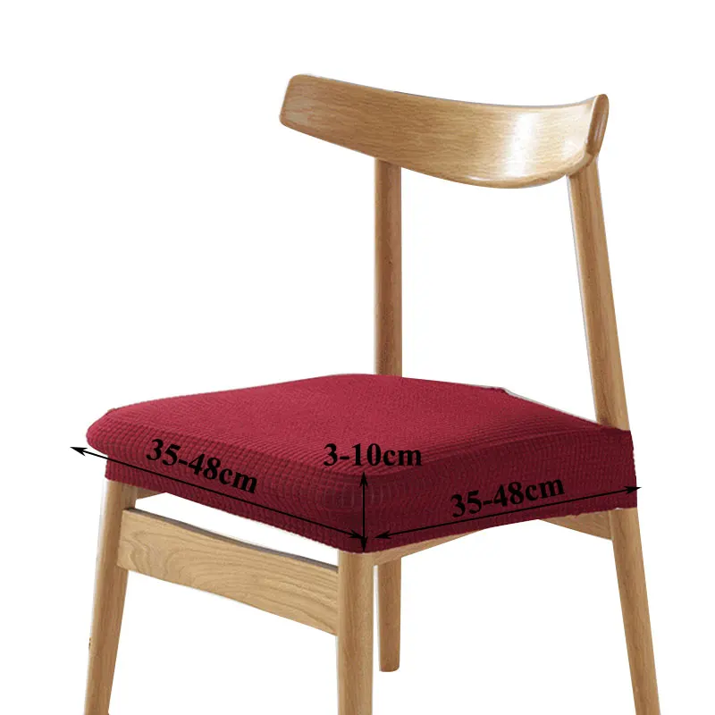 

New 1Pcs Chair Seat Protector Covers Kitchen Stretch Dining Chair Cover Removable Elastic Seat Case Living Room Slipcover