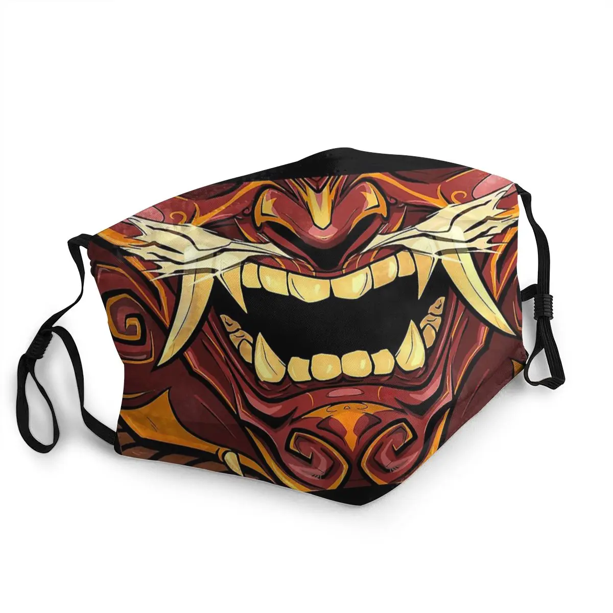 Они Япония Самурай демон защиты маска Menpo они смываемая защитный респиратор