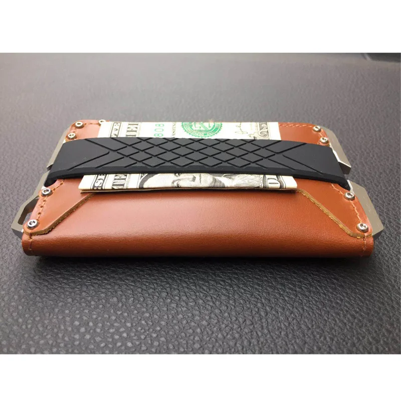 ZOVYVOL RFID смарт-кошелек блокирующий кошелек для карт из натуральной кожи для Безопасности Путешествий Держатель для паспорта винтажный Алюминиевый футляр для карт памяти
