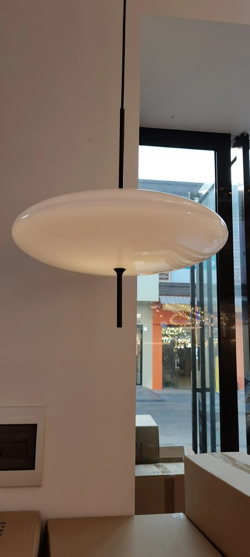 Простой Nordic черно-белый светодиодный акриловый для столовой и кухни 3000K 4000K 6000K