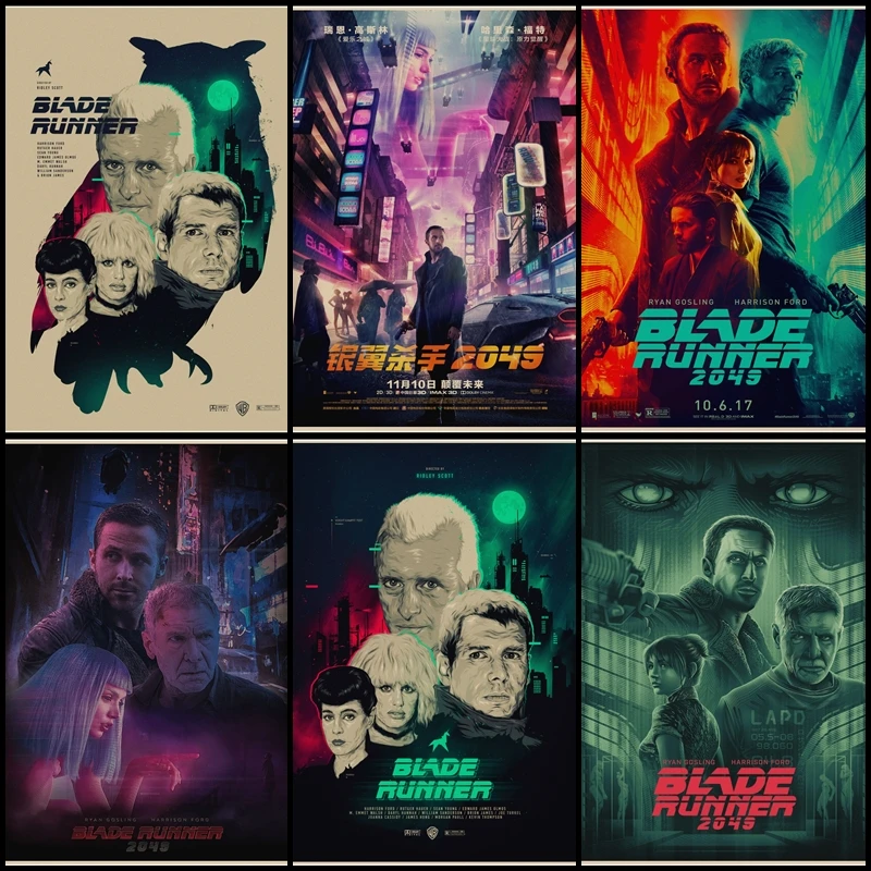 

Buy three to send one Harrison Ford Classic film blade runner vintage kraft poster room cafe bar decoration painting